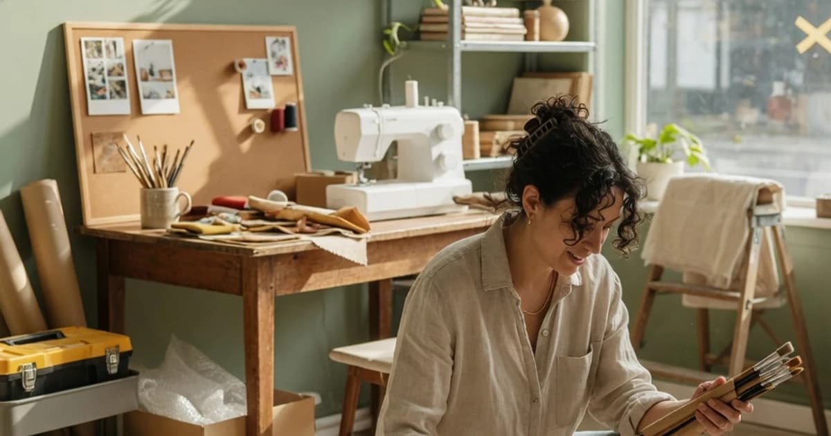 Nueva autónoma abriendo su pequeño estudio