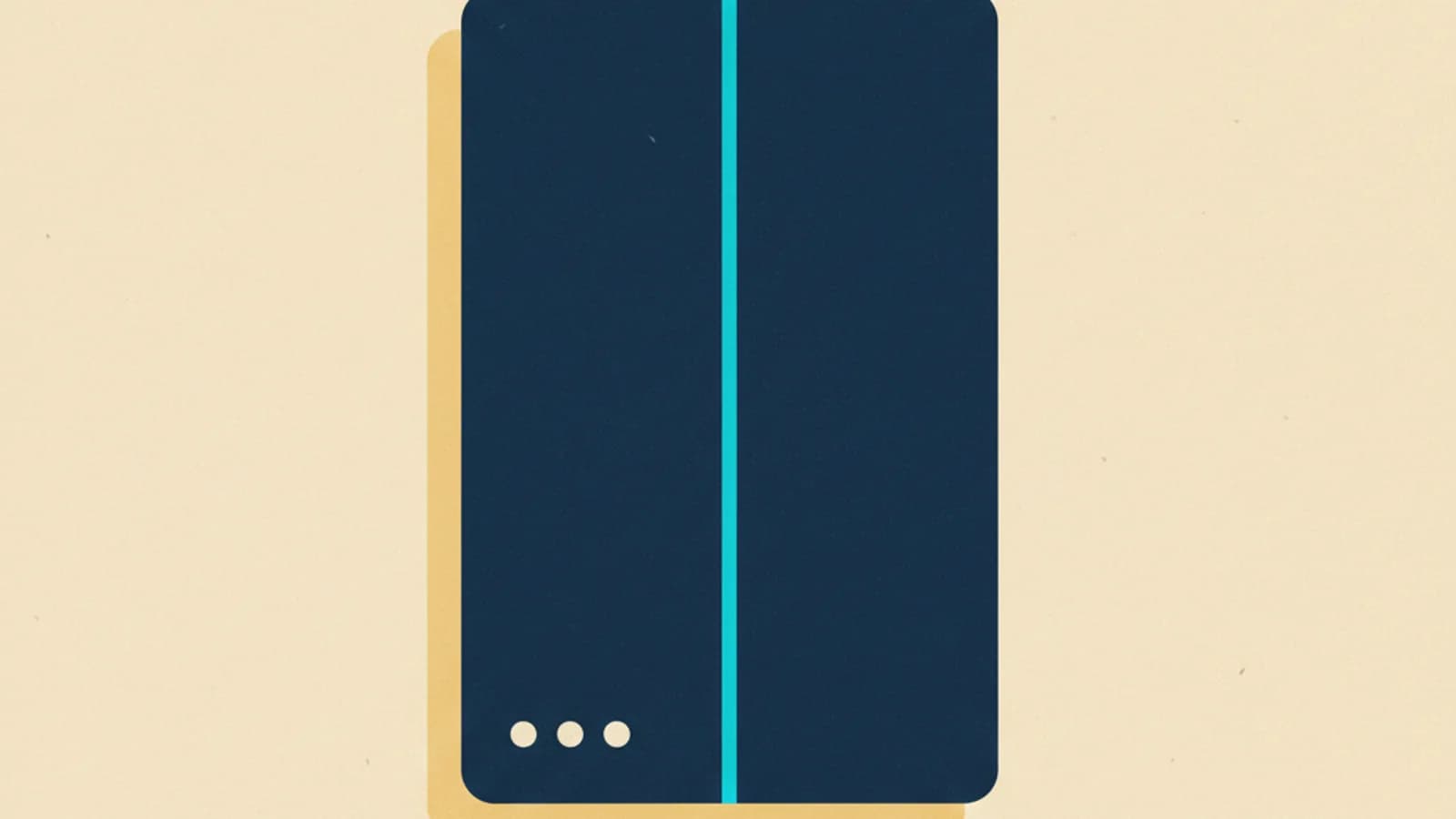 Composición editorial geométrica en navy y cyan representando el modelo 036