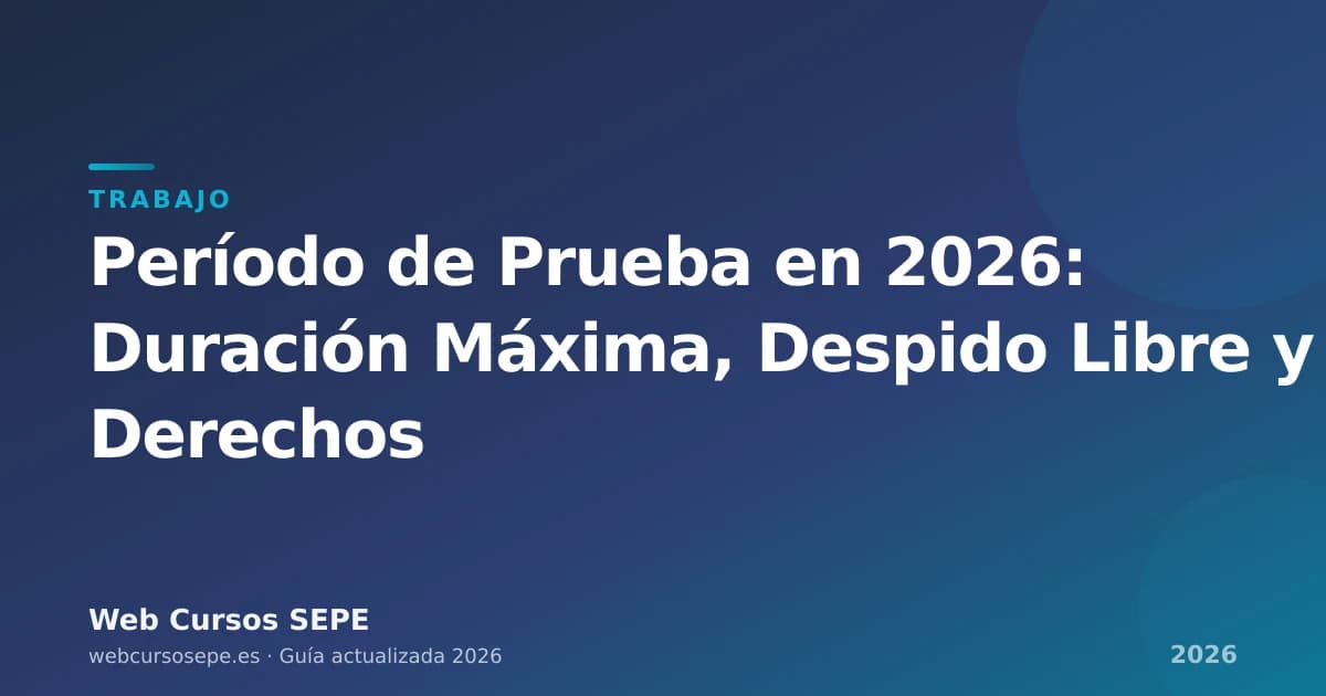 Período de Prueba en 2026: Duración Máxima, Despido Libre y Derechos — portada